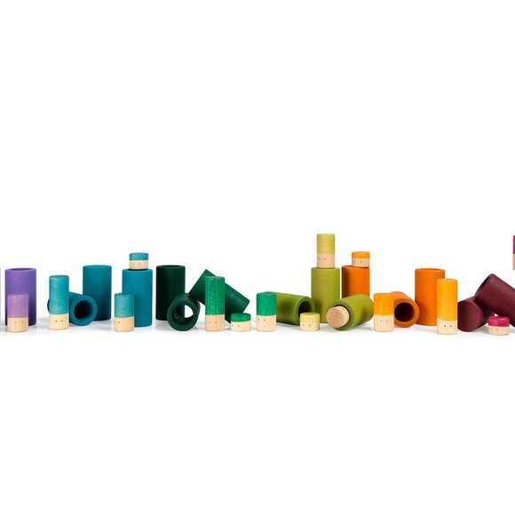 NWT Grapat Wooden Toys LO Set - Basic Colours - Picture 2 of 7